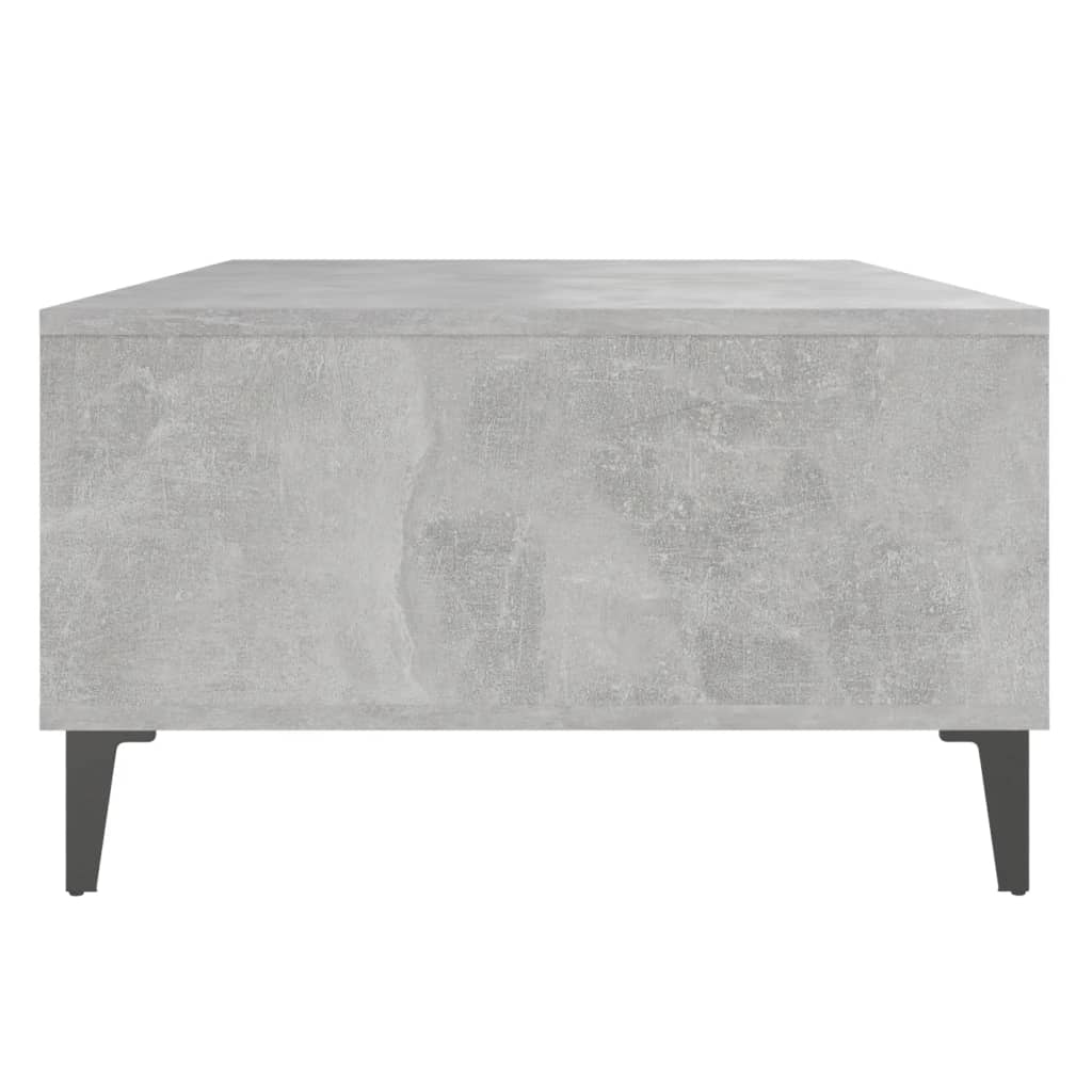 vidaXL Kavos staliukas, betono pilkos spalvos, 103,5x60x35cm, MDP