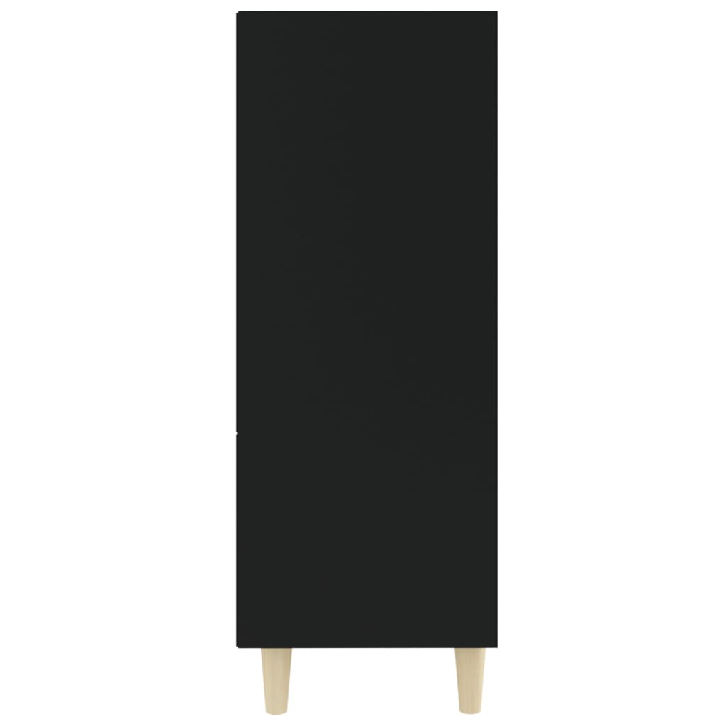 vidaXL Šoninė spintelė, juoda, 69,5x32,5x90cm, apdirbta mediena