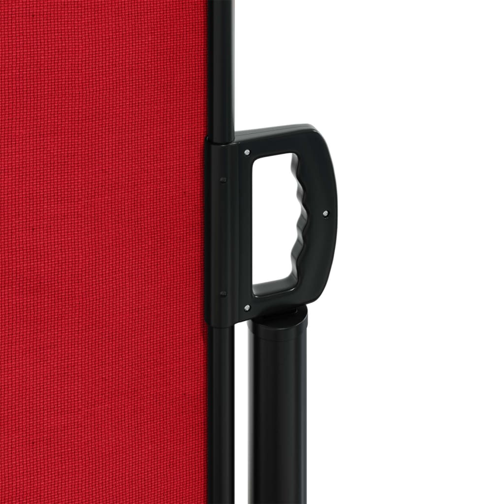 vidaXL Ištraukiama šoninė pertvara, raudonos spalvos, 180x1000cm