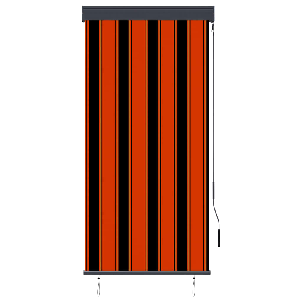 vidaXL Lauko roletas, oranžinės ir rudos spalvų, 80x250cm