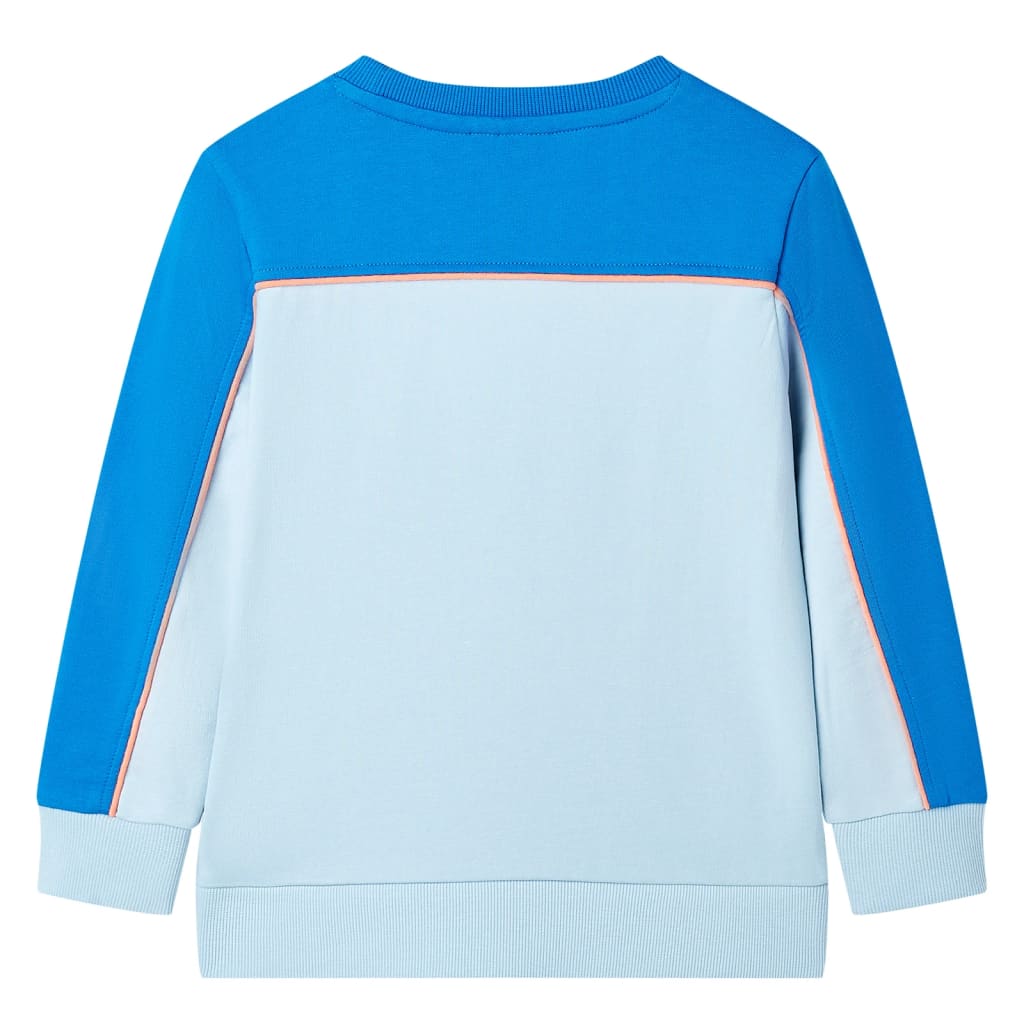 Vaikiškas sportinis megztinis, ryškiai ir šviesiai mėlynas, 92 dydžio