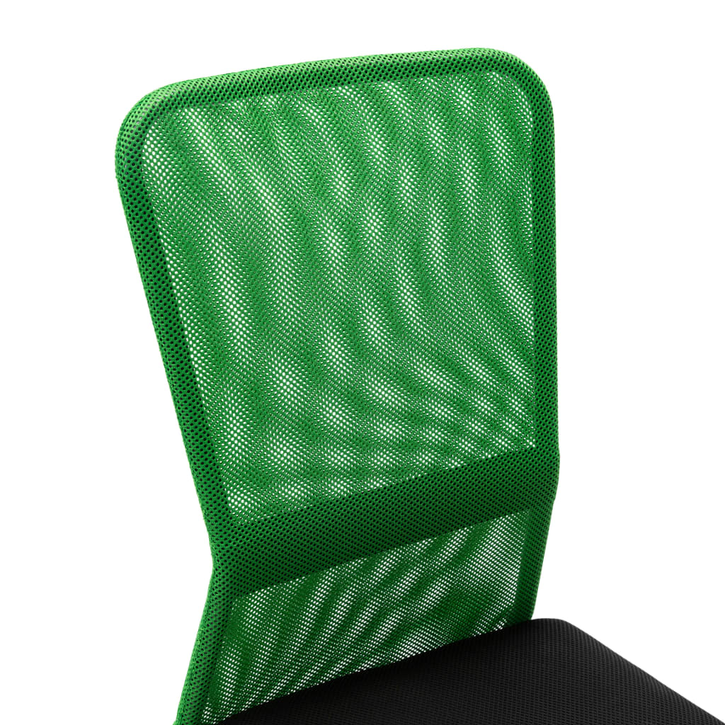 vidaXL Biuro kėdė, juoda ir žalia, 44x52x100cm, tinklinis audinys