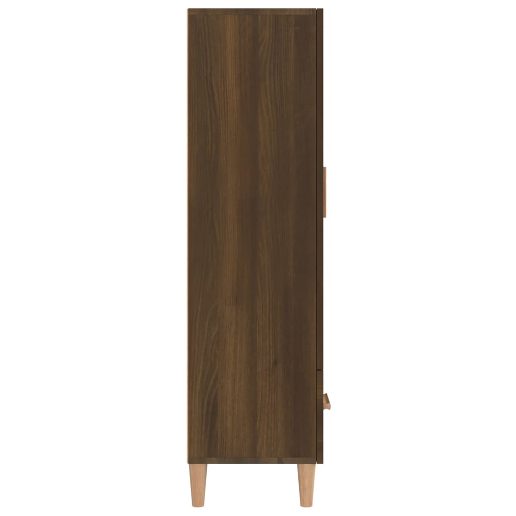 vidaXL Komoda, rudos ąžuolo spalvos, 70x31x115cm, apdirbta mediena