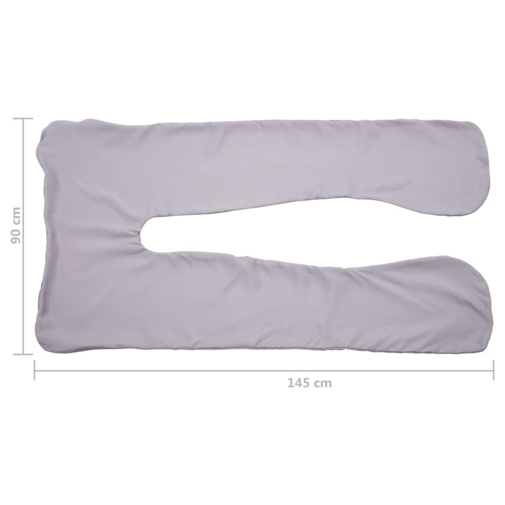 vidaXL Pagalvės nėsčiosioms užvalkalas, U formos, 90x145 cm