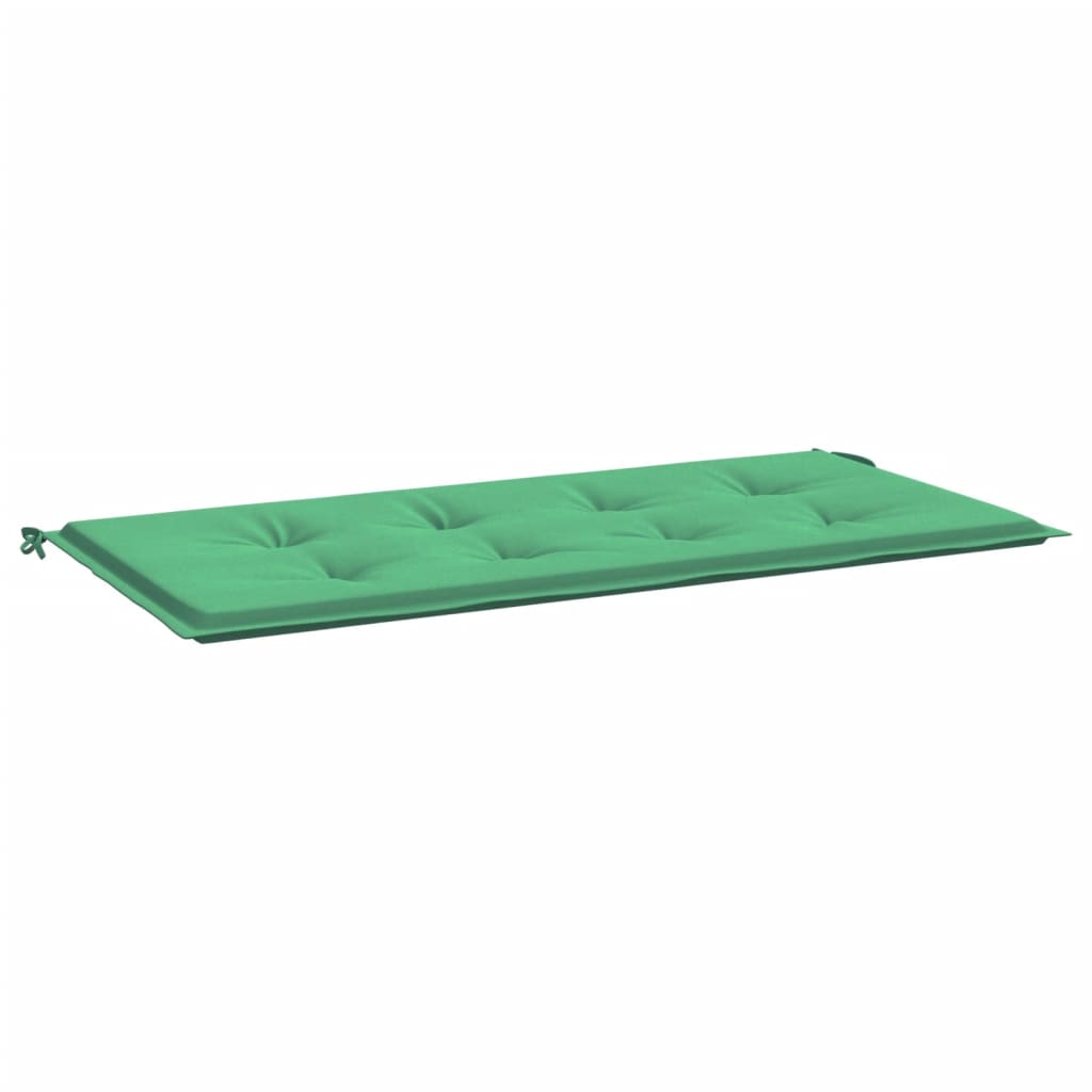 vidaXL Sodo suoliuko pagalvėlė, žalios spalvos, 120x50x3cm, audinys