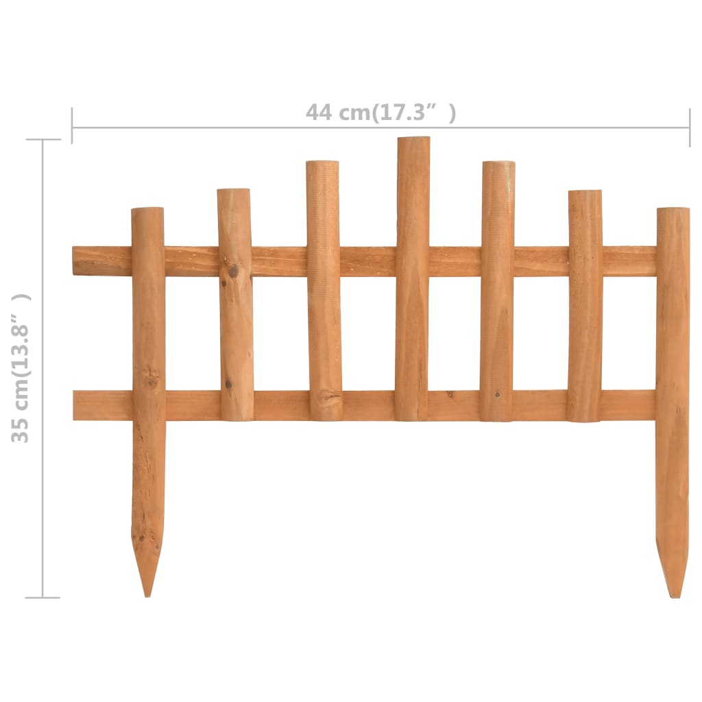 vidaXL Vejos pertvaros, 10vnt., 4,4m, eglės mediena