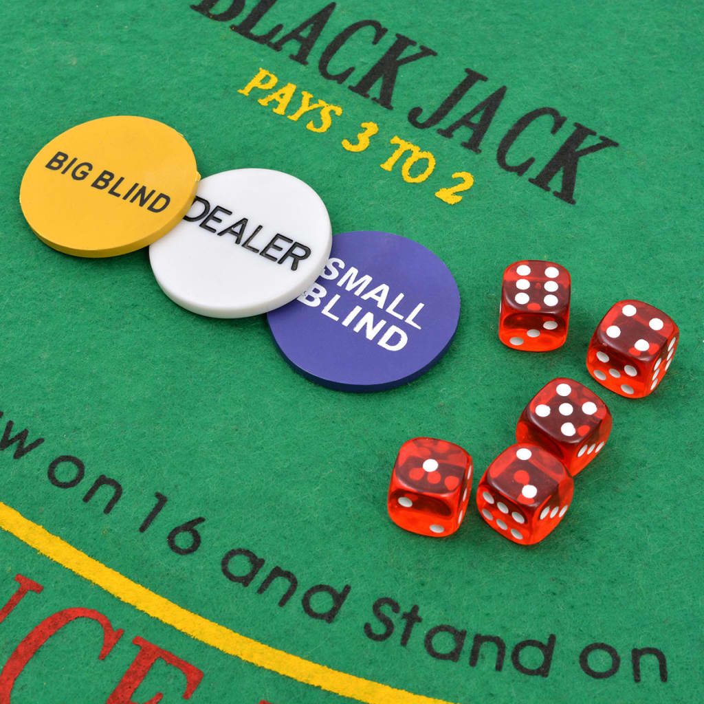 vidaXL Pokerio/Blackjack rinkinys su 600 žetonais su vertėmis, aliuminis