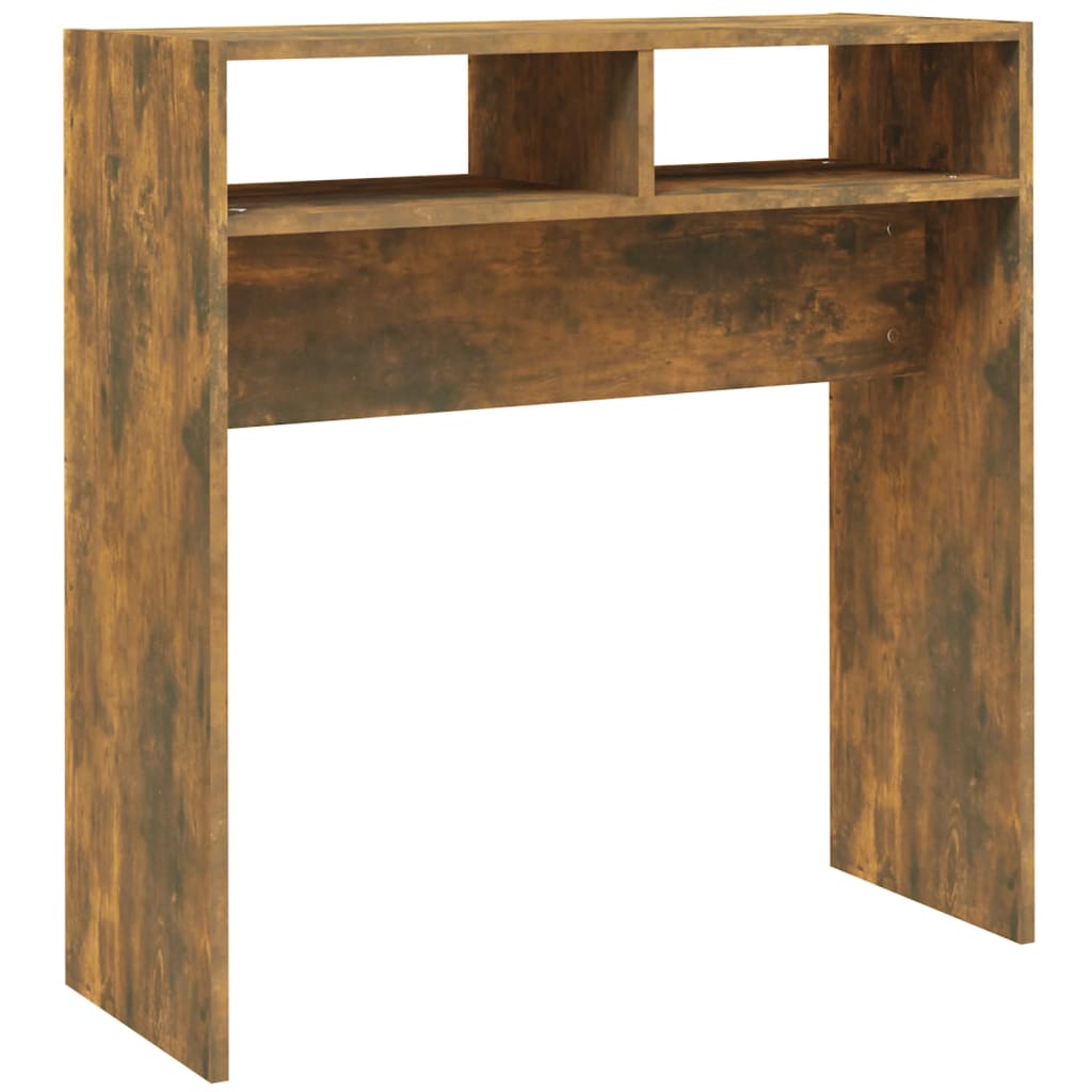 vidaXL Konsolinis staliukas, dūminio ąžuolo, 78x30x80cm, mediena