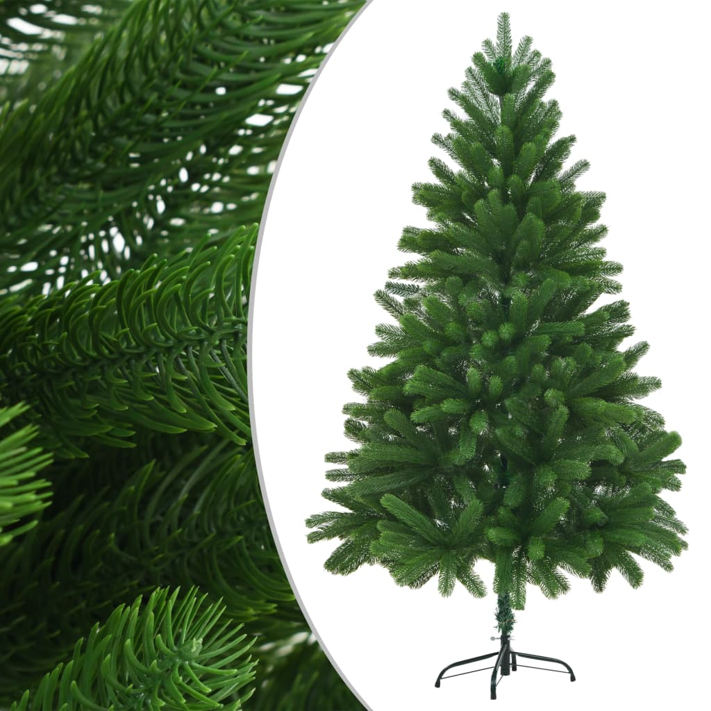vidaXL Dirbtinė Kalėdų eglutė, žalia, 210cm, tikroviški spygliai