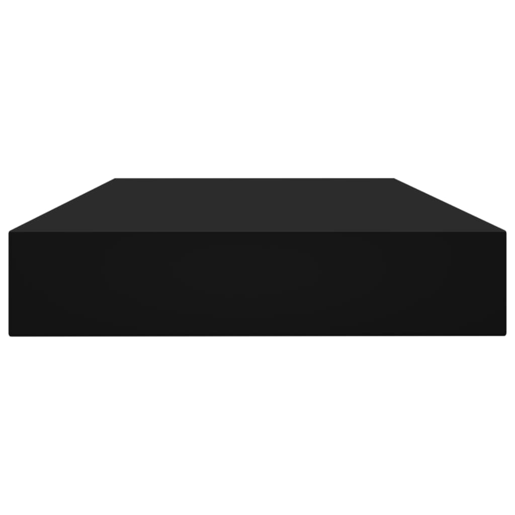 vidaXL Knygų lentynos plokštės, 4vnt., juodos, 100x10x1,5cm, MDP