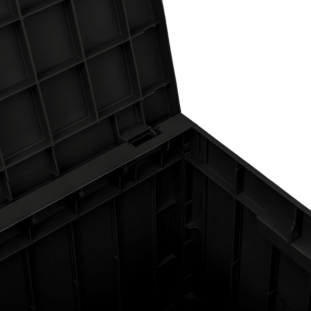 vidaXL Sodo daiktadėžė, juodos spalvos, 55,5x43x53cm, polipropilenas