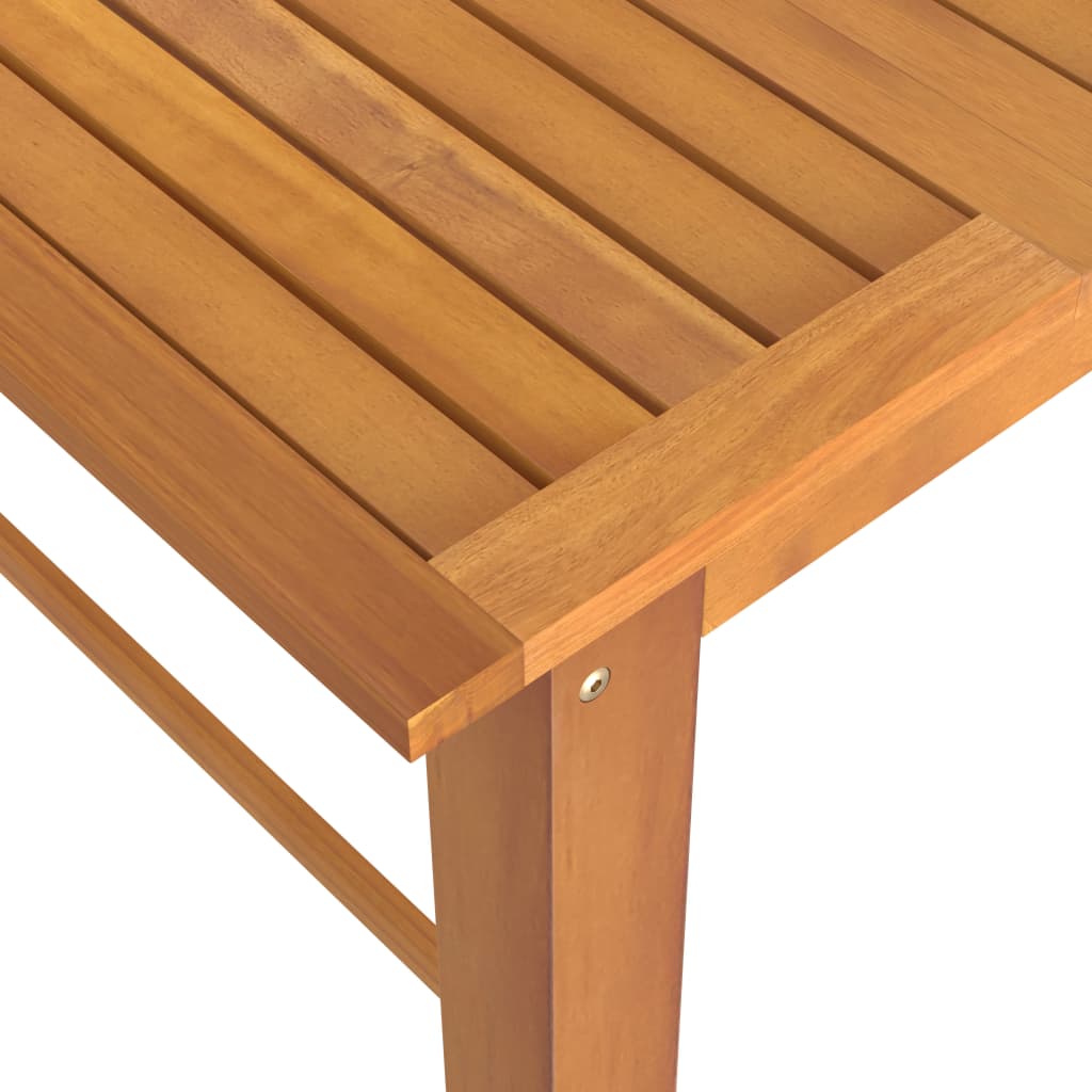 vidaXL Baro baldų komplektas, 7 dalių, akacijos medienos masyvas