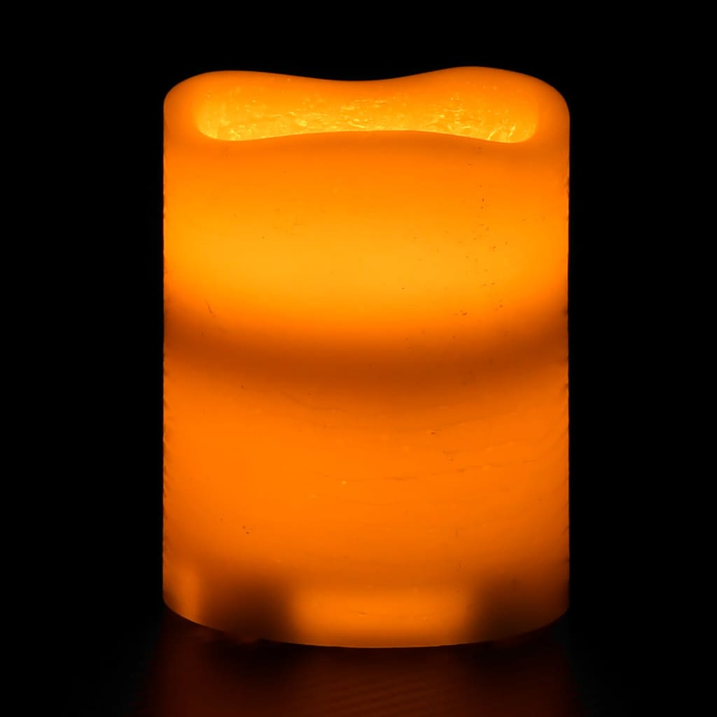 vidaXL Beliepsnės LED žvakės, 24vnt., šiltos baltos, su pulteliu