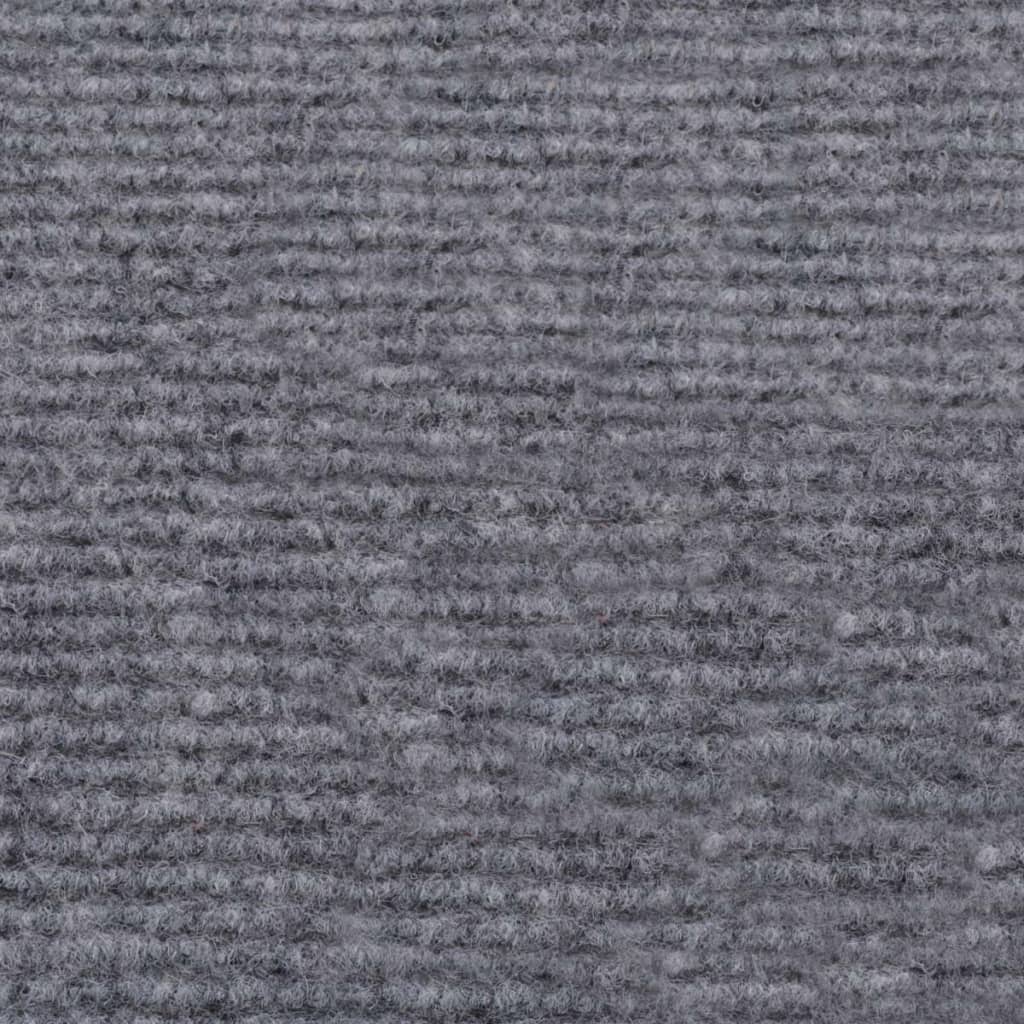 vidaXL Parodų kilimas, pilkos spalvos, 1,2x15m, stulpelių dizaino