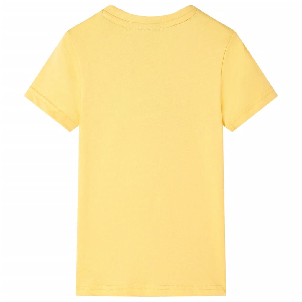 Vaikiški marškinėliai, šviesiai geltonai rudos spalvos, 92 dydžio