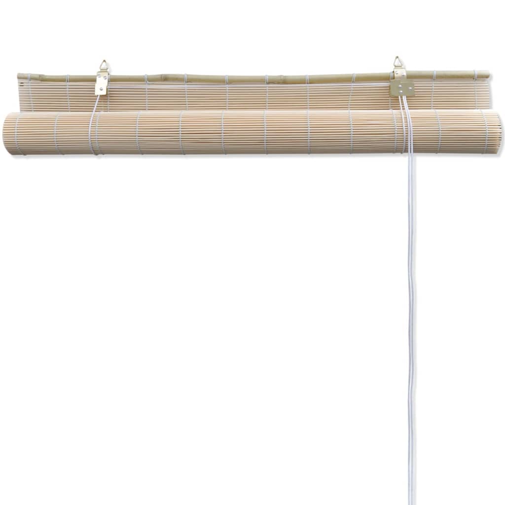 vidaXL Roletai, 2vnt, 120x160cm, natūralus bambukas (2x241322)