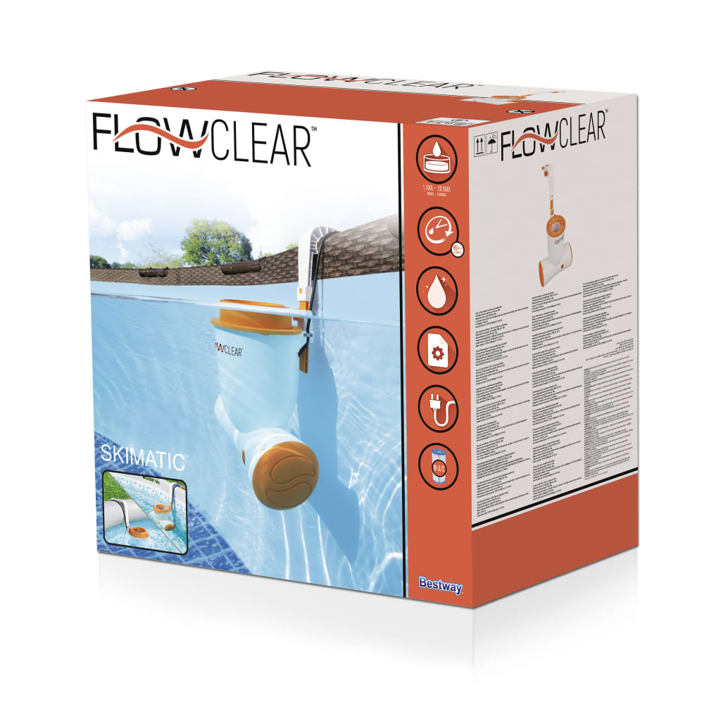 Bestway Flowclear Bas. filtras-siurblys Flowclear Skimatic, 2574 l/val