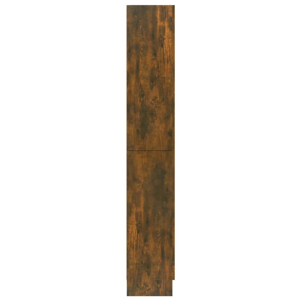 vidaXL Vitrininė spintelė, dūminio ąžuolo, 82,5x30,5x185,5cm, mediena