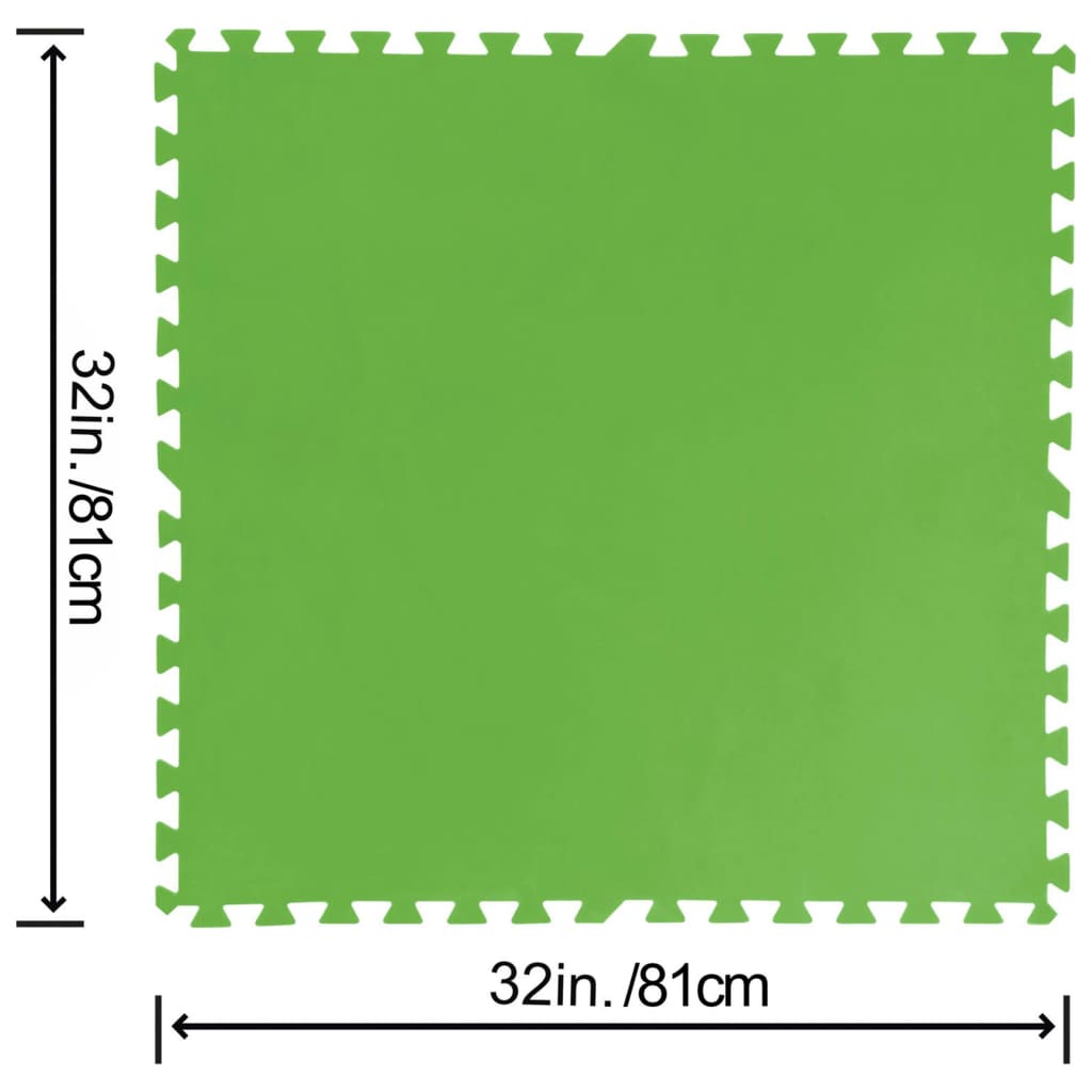 Bestway Flowclear Grindų apsaugos, 9vnt., žalios spalvos, 5,47m²