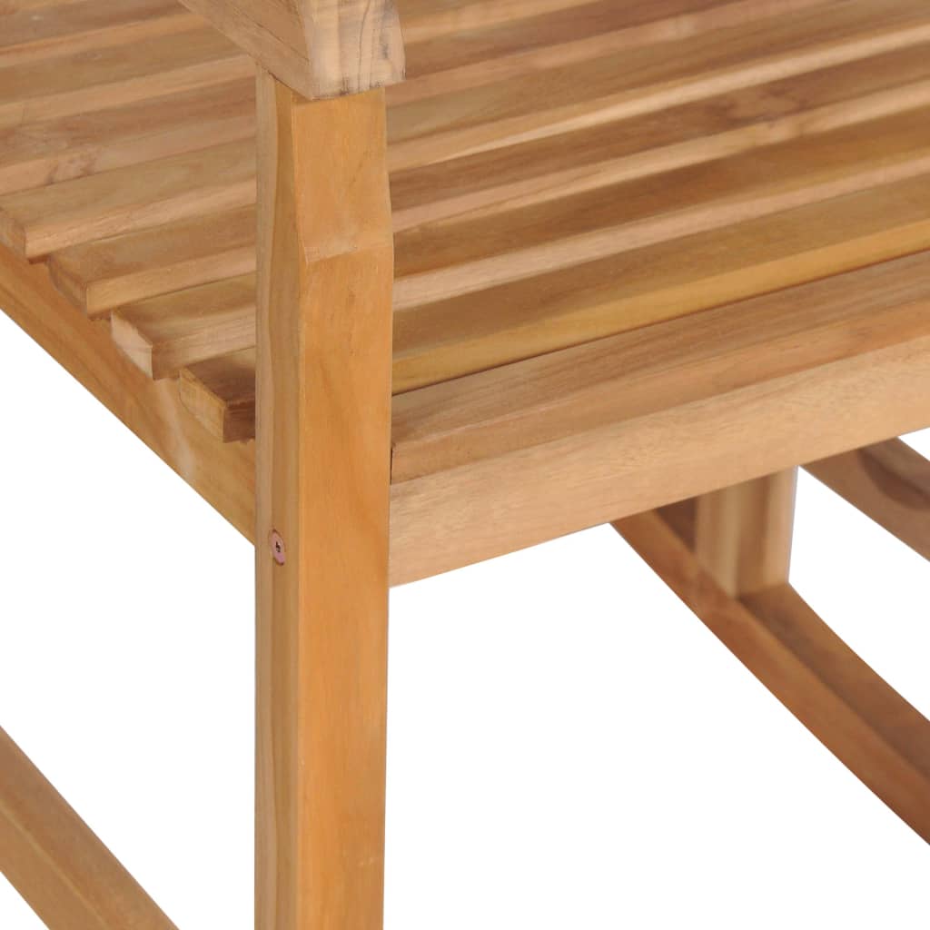 vidaXL Supama kėdė, tikmedžio medienos masyvas