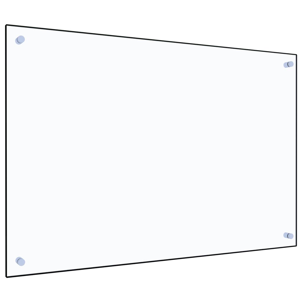 vidaXL Virtuvės sienelė, skaidri, 90x60 cm, grūdintas stiklas