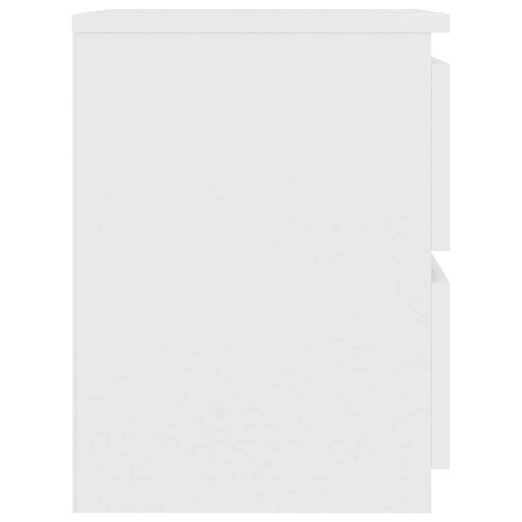 vidaXL Naktinės spintelės, 2 vnt., baltos spalvos, 30x30x40 cm, MDP