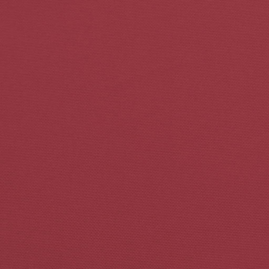 vidaXL Terasos kėdės pagalvėlė, vyno raudonos spalvos, (75+105)x50x3cm