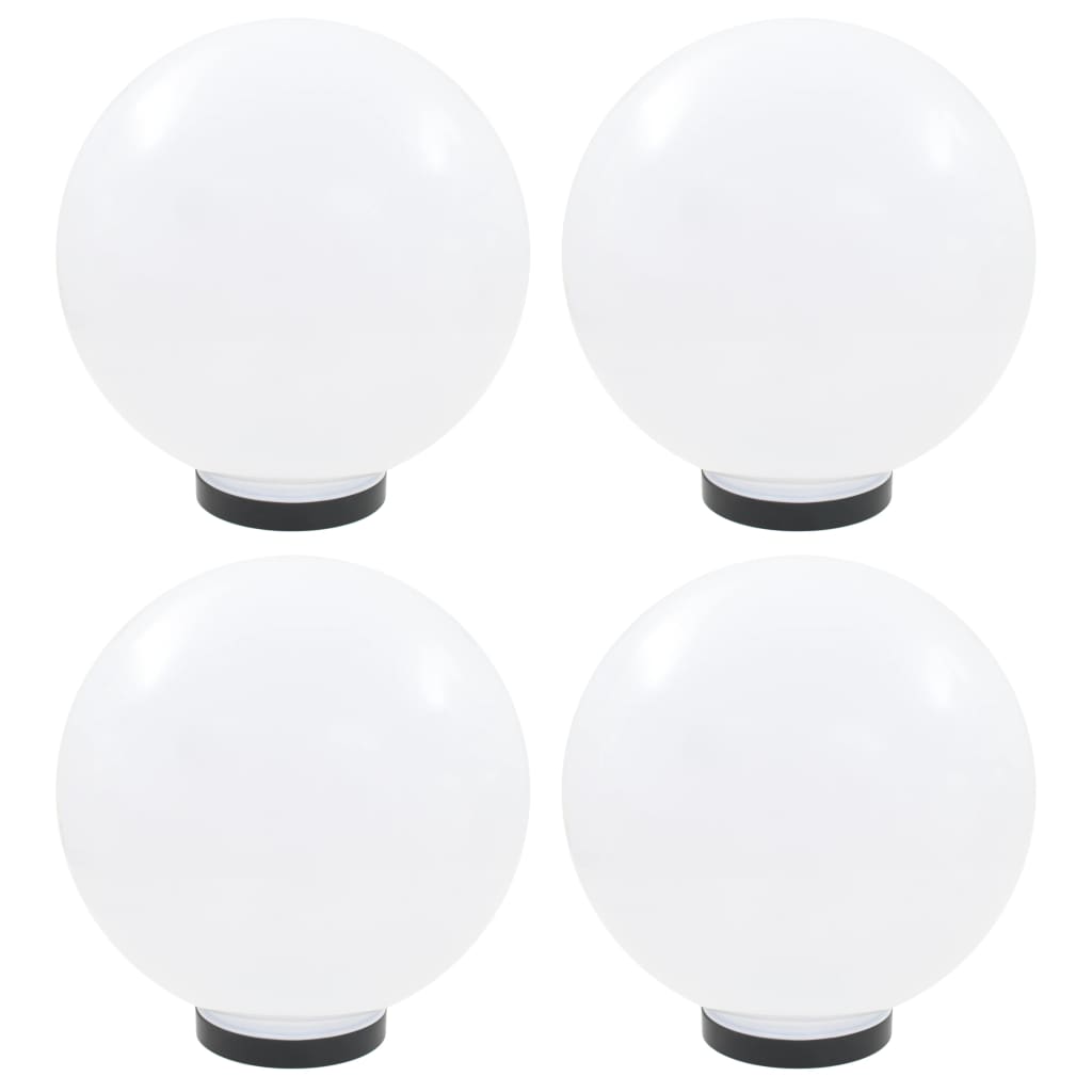 vidaXL LED lempos, rutulio formos, 4vnt., sferinės, 30cm, PMMA
