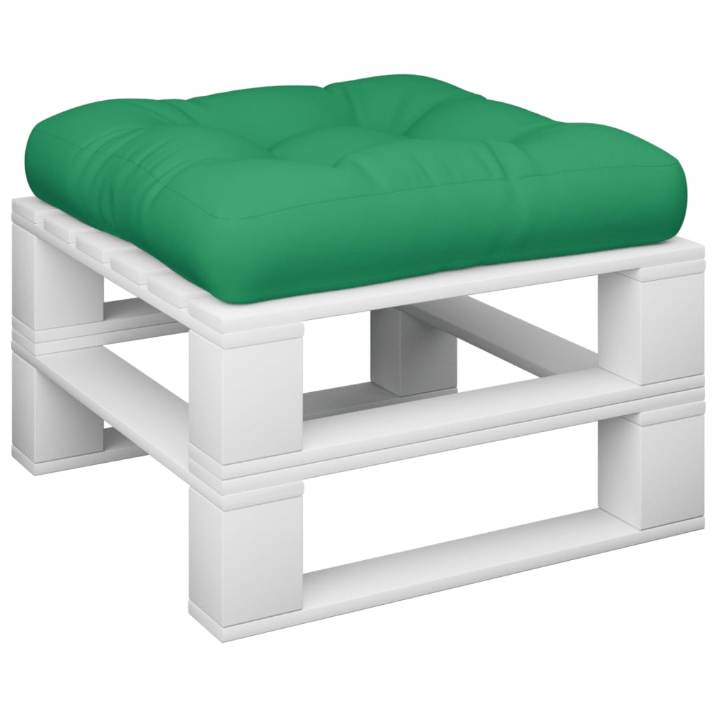 vidaXL Paletės pagalvėlė, žalios spalvos, 50x50x12cm, audinys