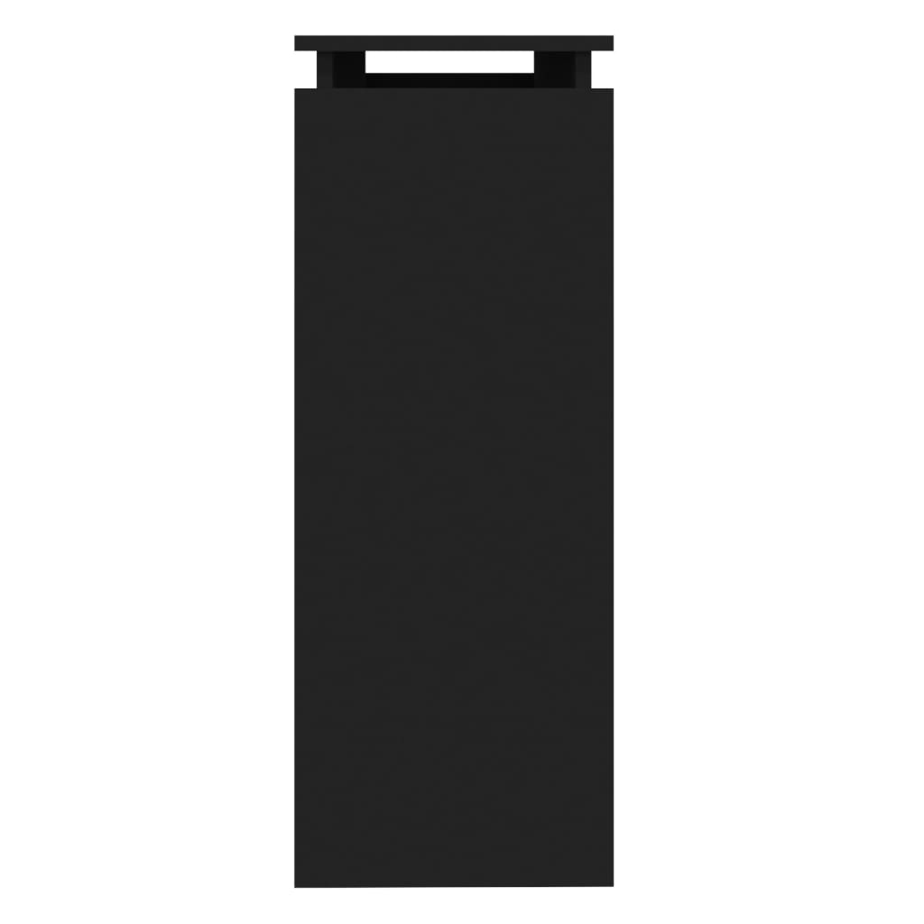 vidaXL Konsolinis staliukas, juodos spalvos, 102x30x80cm, MDP