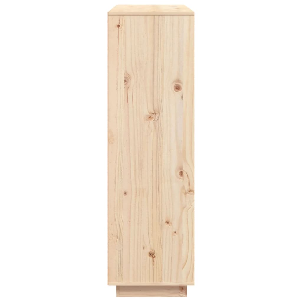 vidaXL Komoda, 110,5x35x117cm, pušies medienos masyvas
