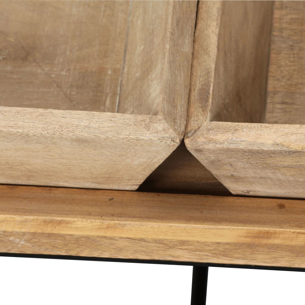 vidaXL Kavos staliukas, masyvi mango mediena, 110x55x42 cm