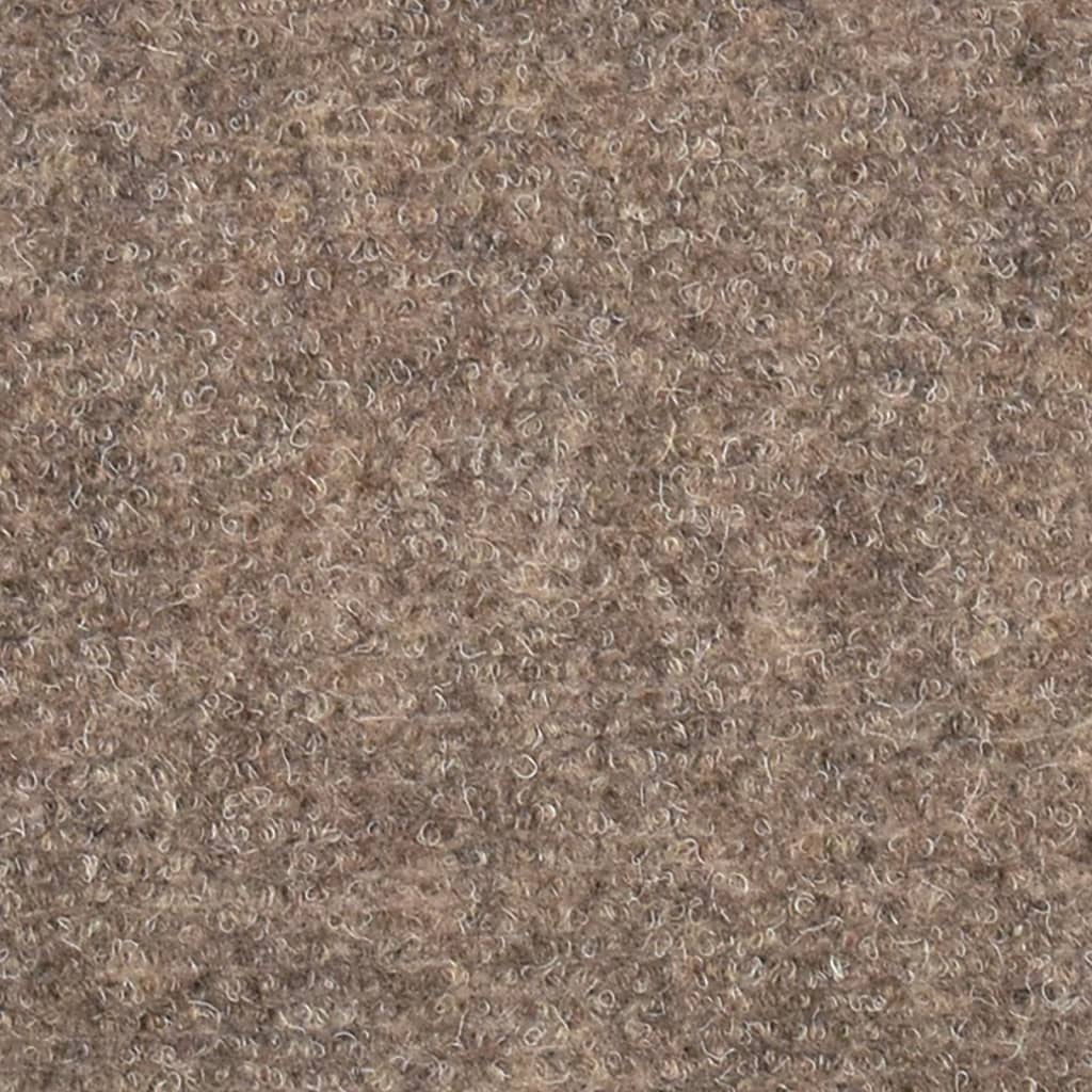 vidaXL Lipnūs laiptų kilimėliai, 10vnt., kreminės spalvos, 65x21x4cm