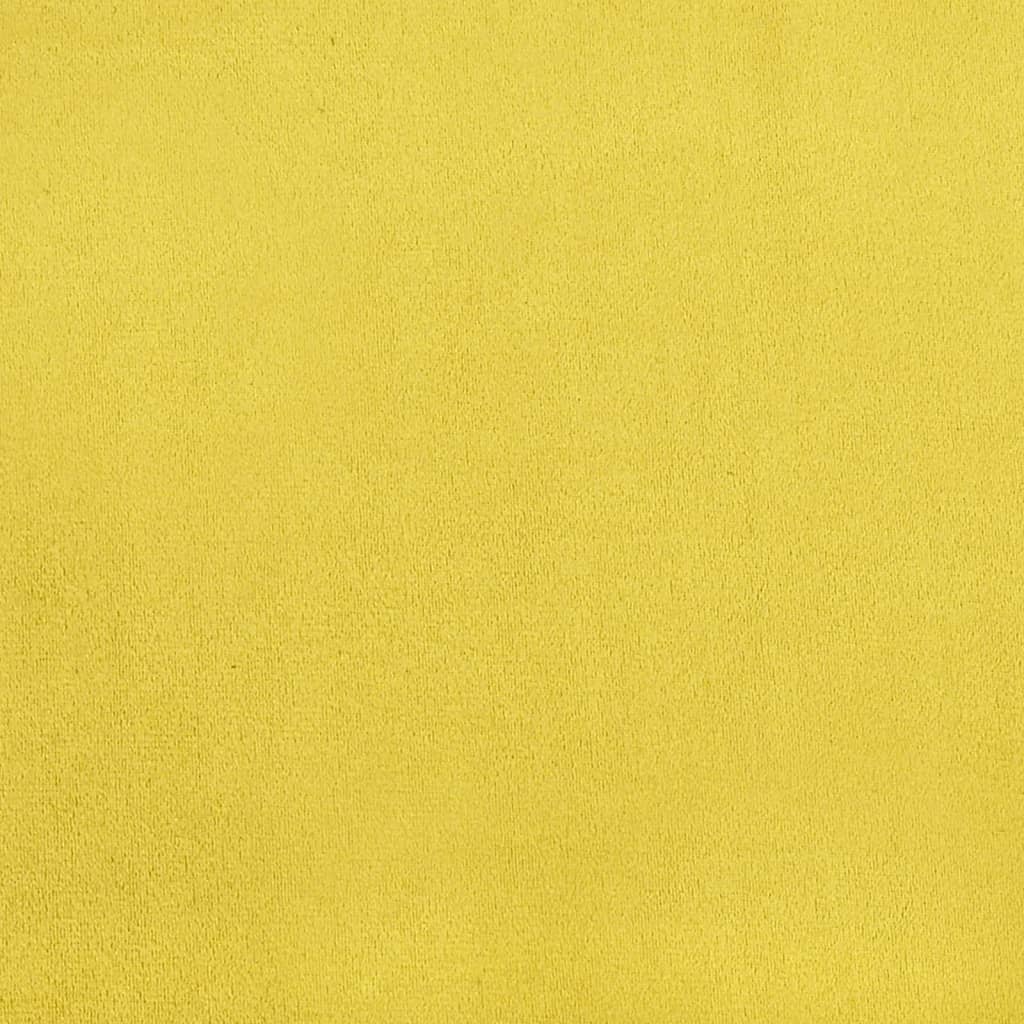 vidaXL Valgomojo kėdės, 4vnt., garstyčių geltonos spalvos, aksomas