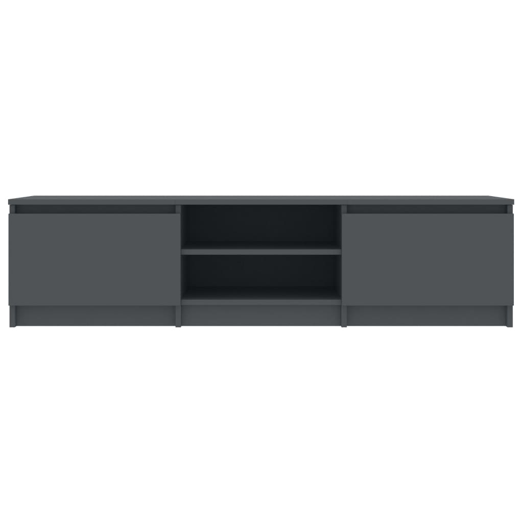 vidaXL Televizoriaus spintelė, pilkos spalvos, 140x40x35,5cm, MDP
