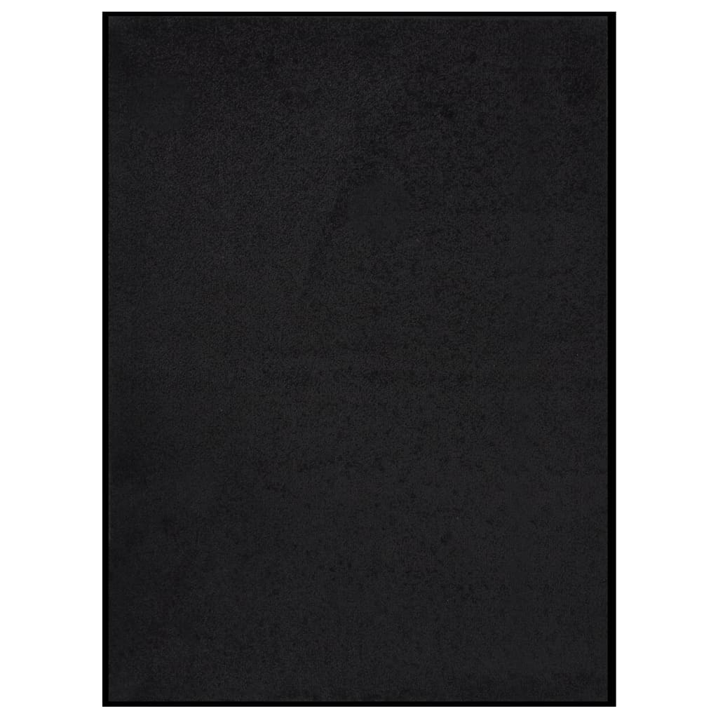 vidaXL Durų kilimėlis, juodos spalvos, 60x80cm