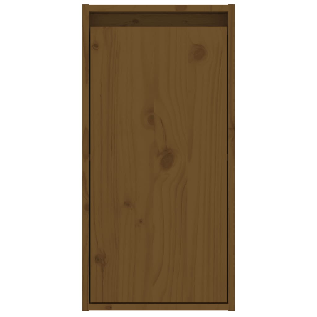 vidaXL Sieninė spintelė, medaus ruda, 30x30x60cm, pušies masyvas