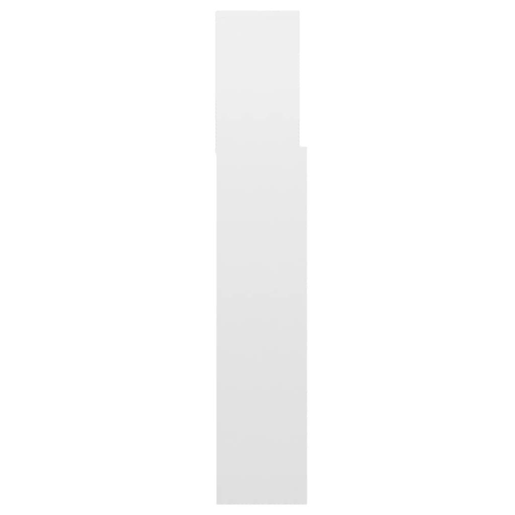 vidaXL Galvūgalis-spintelė, baltos spalvos, 160x19x103,5cm, blizgus