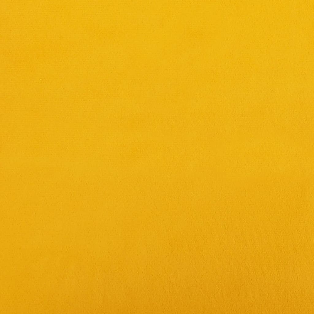 vidaXL Pakoja, garstyčių geltonos spalvos, 45x29,5x35cm, aksomas