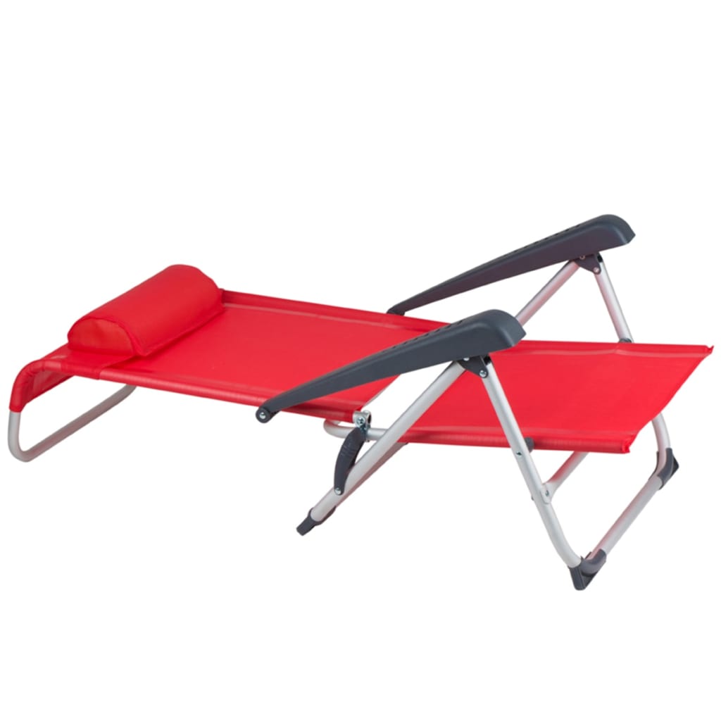 Bo-Camp Paplūdimio kėdė iš aliuminio, raudona, 1204793