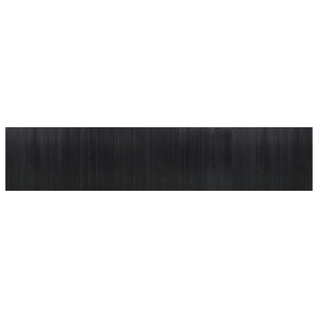 vidaXL Kambario pertvara, juodos spalvos, 165x800cm, bambukas