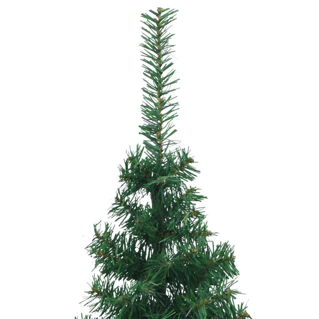 vidaXL Dirbtinė kampinė Kalėdų eglutė, žalia, 240cm, PVC