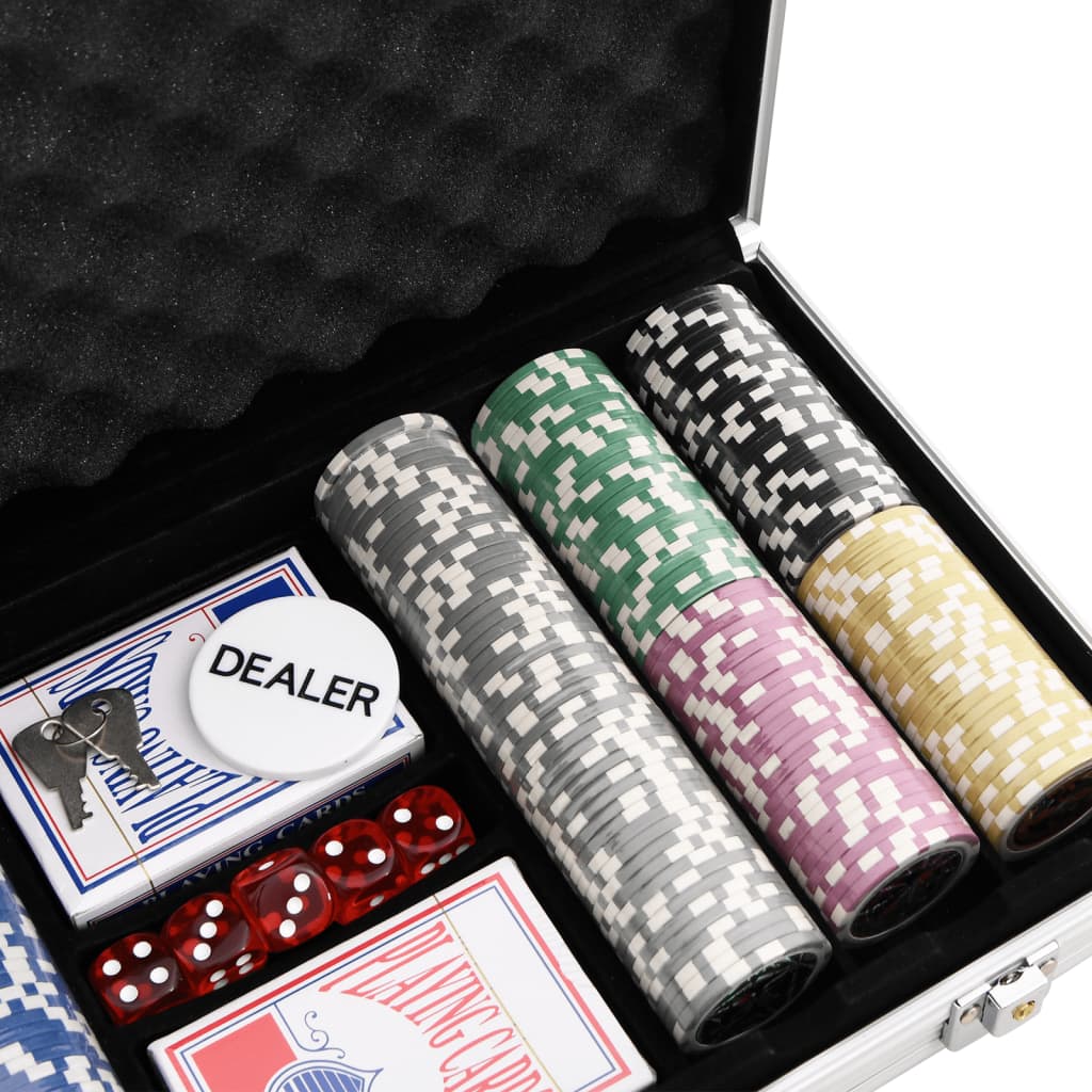 vidaXL Pokerio žetonų rinkinys, 300vnt., 11,5g