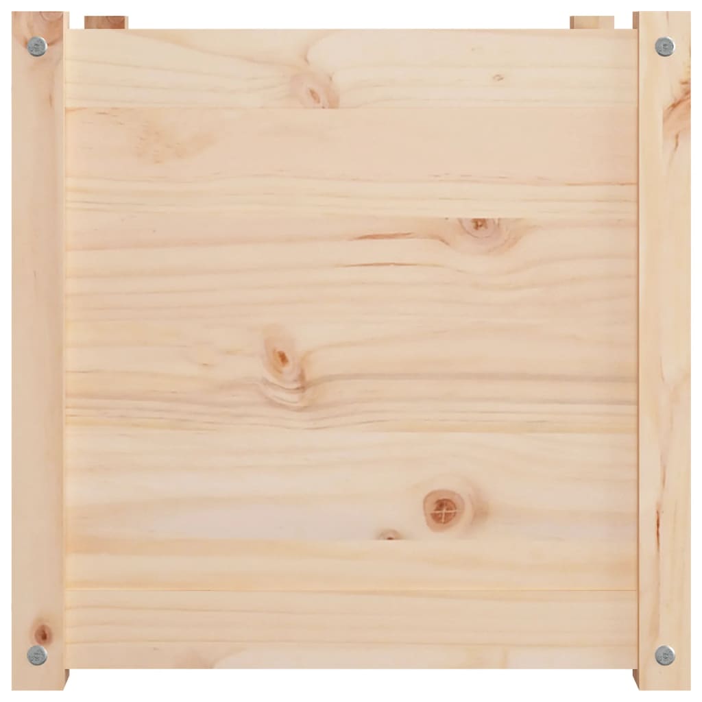 vidaXL Sodo lovelis, 50x50x50 cm, pušies medienos masyvas