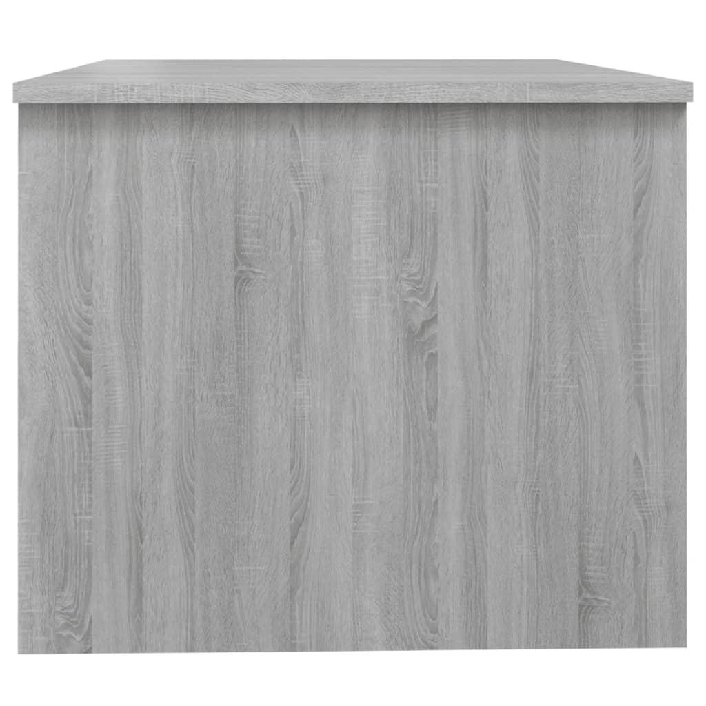 vidaXL Kavos staliukas, pilkas ąžuolo, 80x50x42,5cm, apdirbta mediena