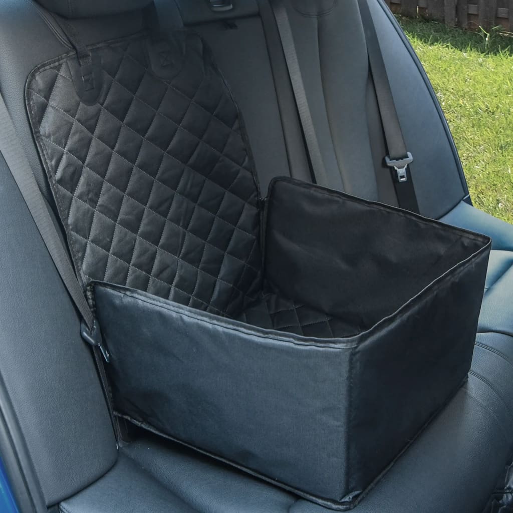 vidaXL Automobilio sėdynė šunims, juodos spalvos, 45x45x25/55cm