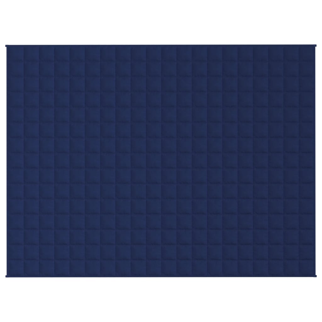 vidaXL Sunki antklodė, mėlynos spalvos, 152x203cm, audinys, 11kg