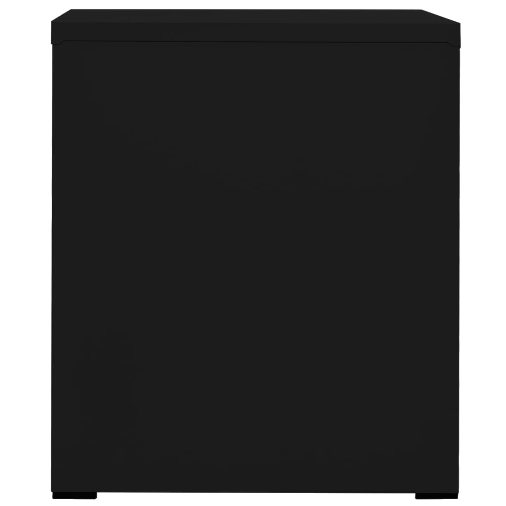 vidaXL Spintelė dokumentams, juodos spalvos, 46x62x72,5cm, plienas