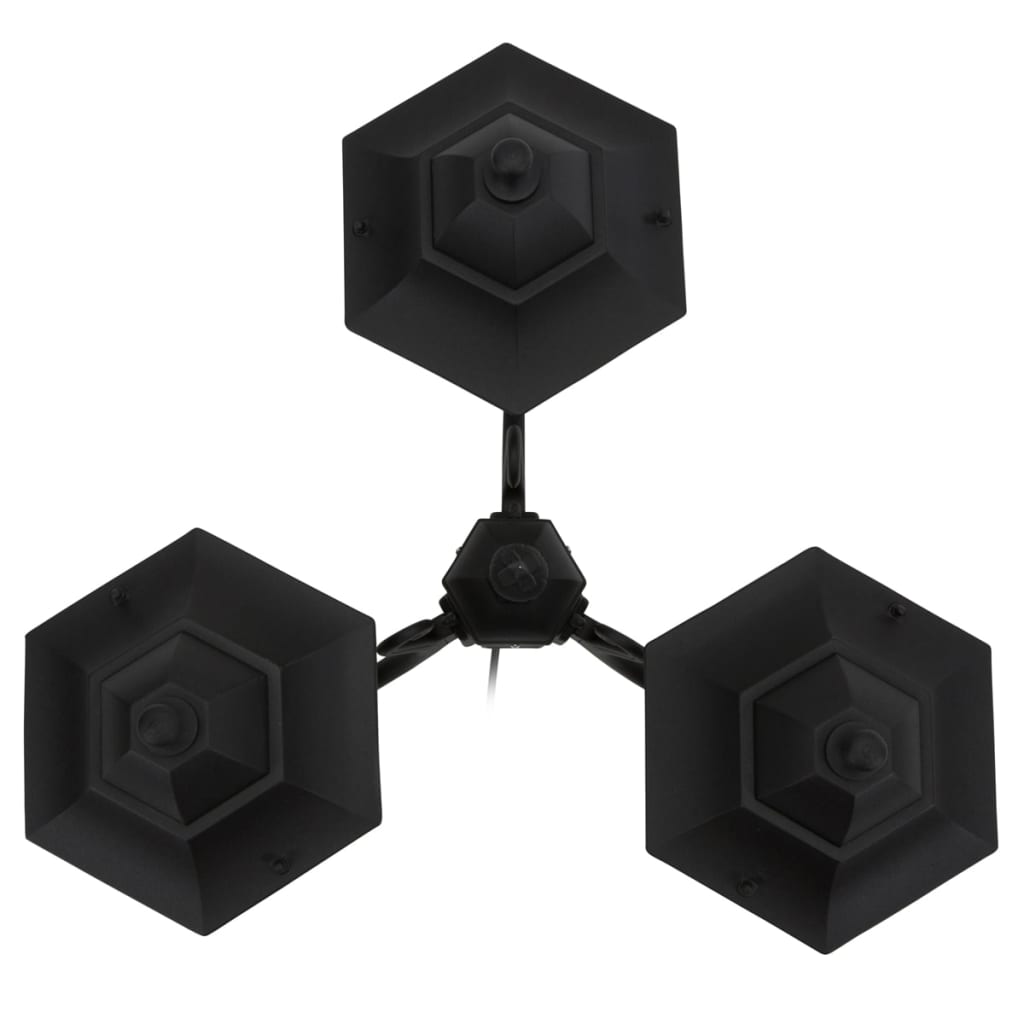 Smartwares 3 galvų sodo šviestuvas, 180W, juodas, 220 cm, CLAS5000.036