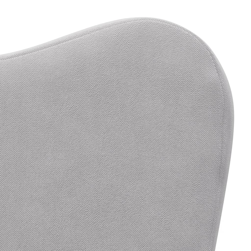 vidaXL Vaikiška sofa-lova, šviesiai pilkos spalvos, minkštas pliušas